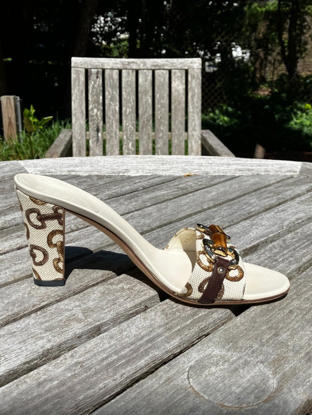 💯Authentic GUCCI Horsebit and Bamboo Slides - Size 6.5B - Picture 6 of 12